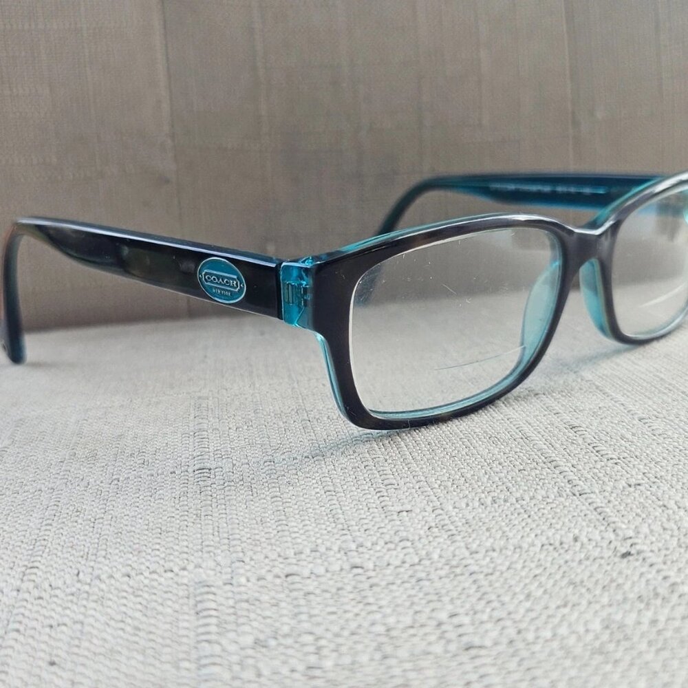 Coach Brooklyn Glasses Frame Dark Brown/Teal Tone Eyewear HC6040 5116 Eyeglasses - Picture 5 of 11